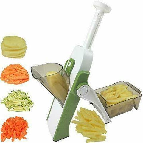4 In 1 Vegetable Cutter Chopper Adjustable Multi-function Vegetable Cutter Kitchen Shredder Grater Artifact - Areebreviews