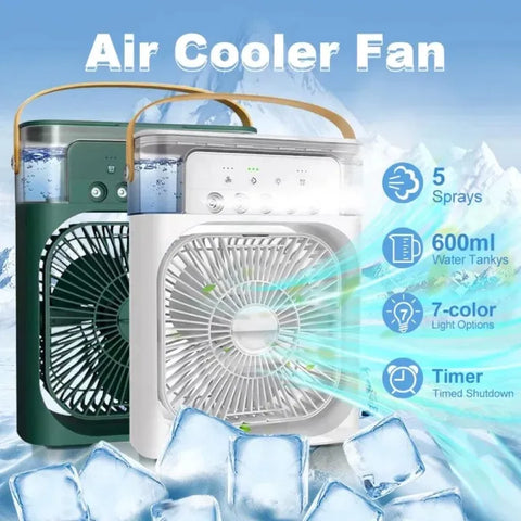 Mist Fan Portable Air Conditioner with Ice Tray 5in1 - Areebreviews