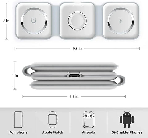 3-in-1 Wireless Charging Pad - Areebreviews