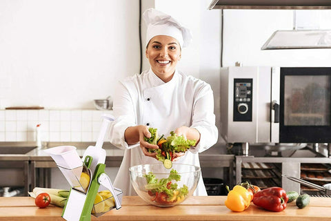 4 In 1 Vegetable Cutter Chopper Adjustable Multi-function Vegetable Cutter Kitchen Shredder Grater Artifact - Areebreviews
