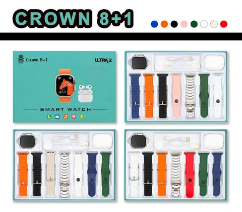Ultra 2 Smart Watch Crown 8+1 with Airpod - Areebreviews