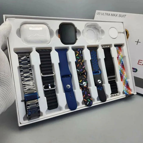 Original i20 Ultra MAX Suit SmartWatch Aiirpods - Areebreviews