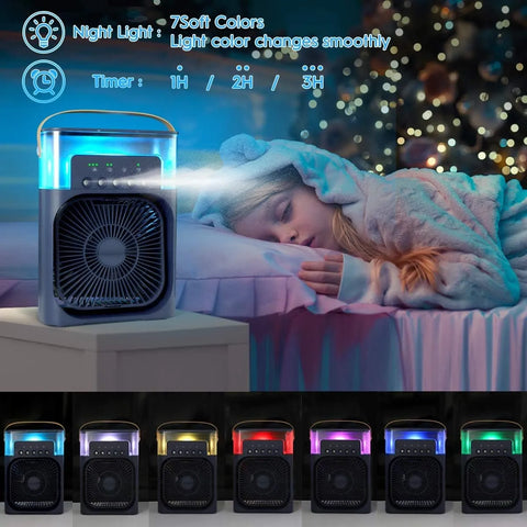 Mist Fan Portable Air Conditioner with Ice Tray 5in1 - Areebreviews